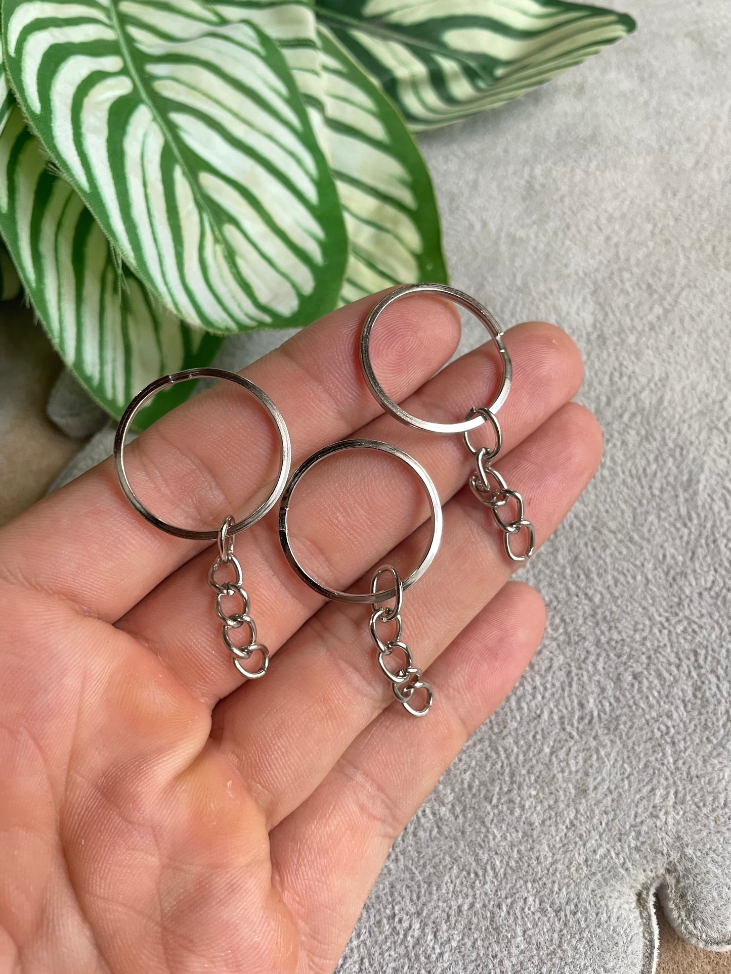 Argolla para llavero plateada