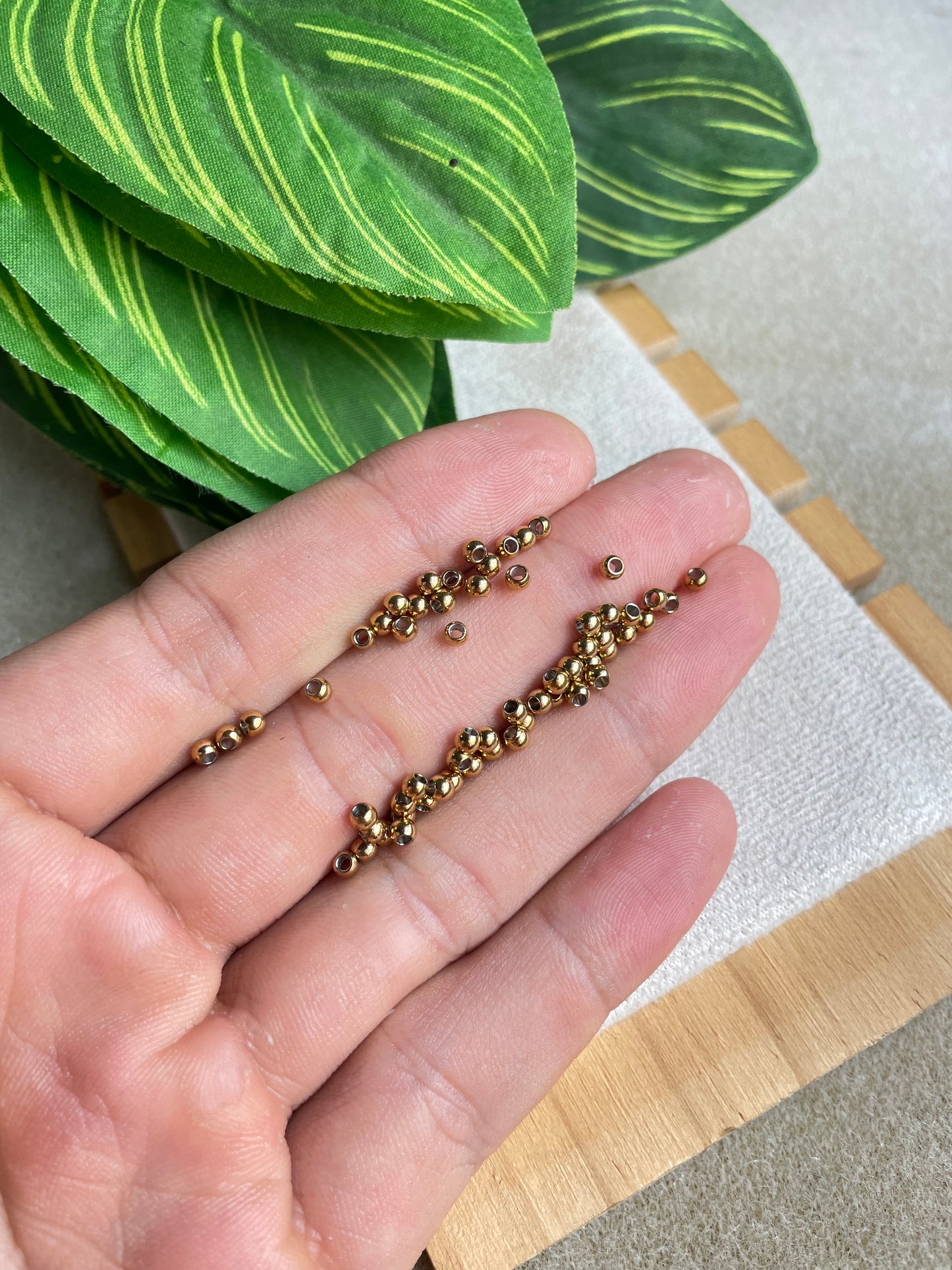 Balines Dorados de acero inoxidable (unidad)