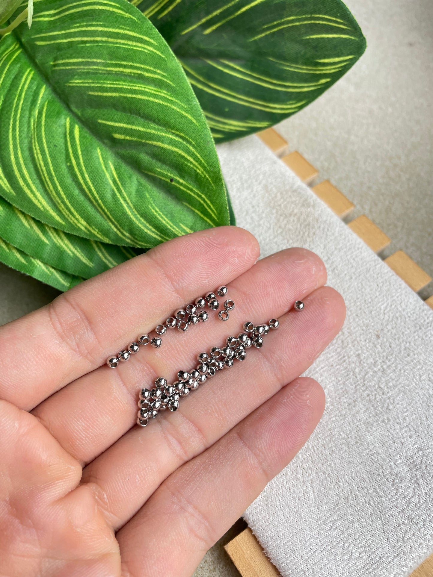 Balines plateados de acero inoxidable 3mm (unidad)