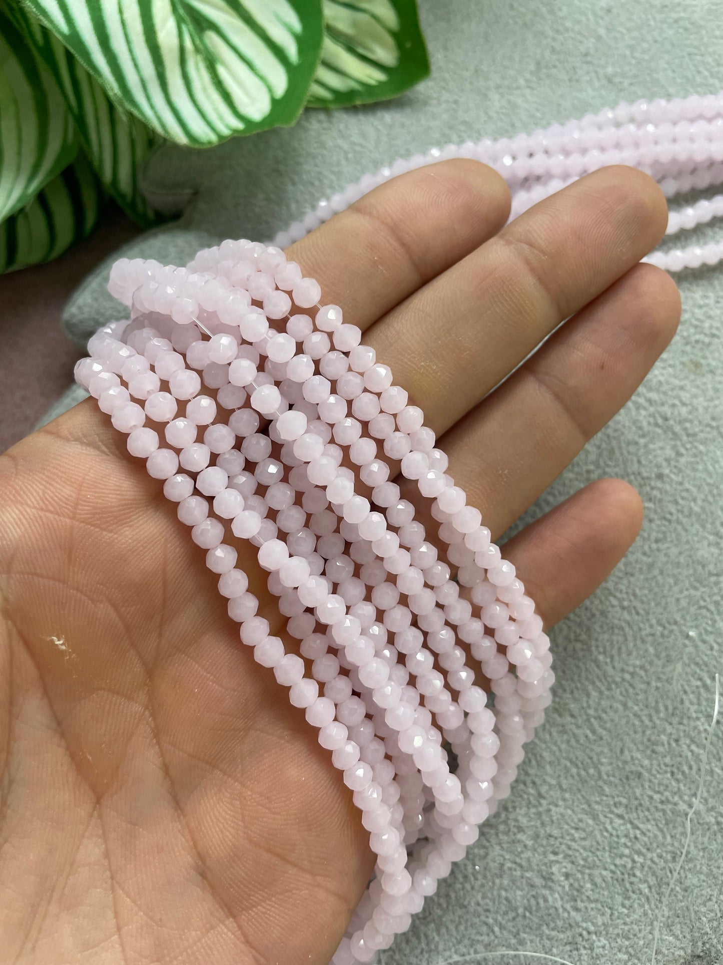 Cristal rondelle rosa viejo 4mm