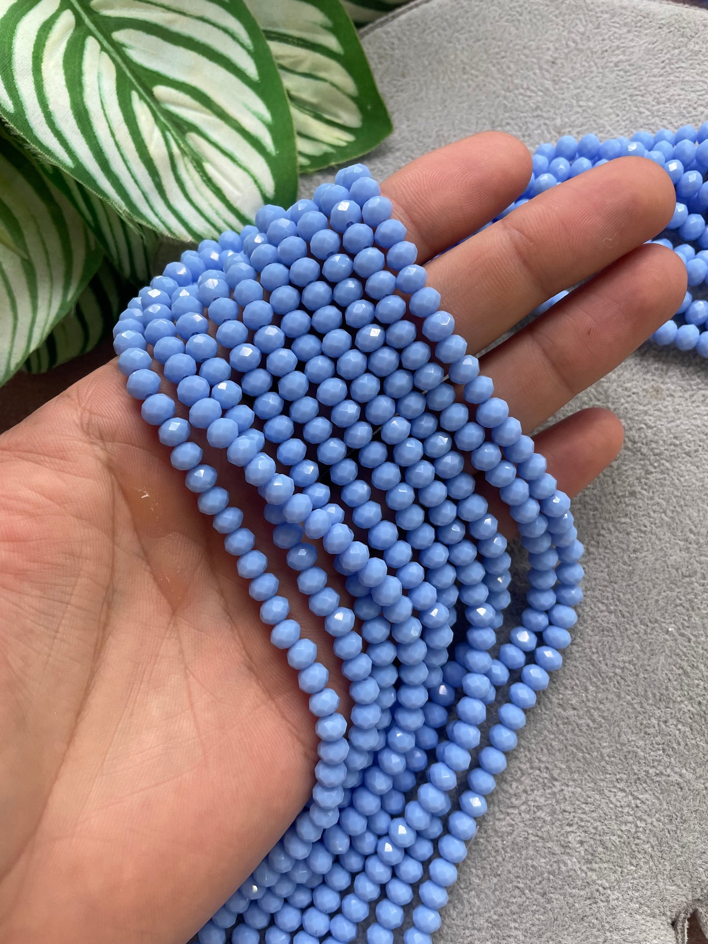 Cristal rondelle celeste #2; 6mm