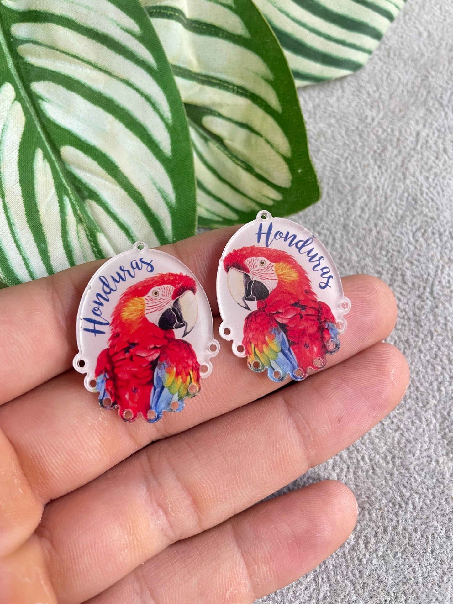 Base acrílica con imágenes de Honduras 001 (par)