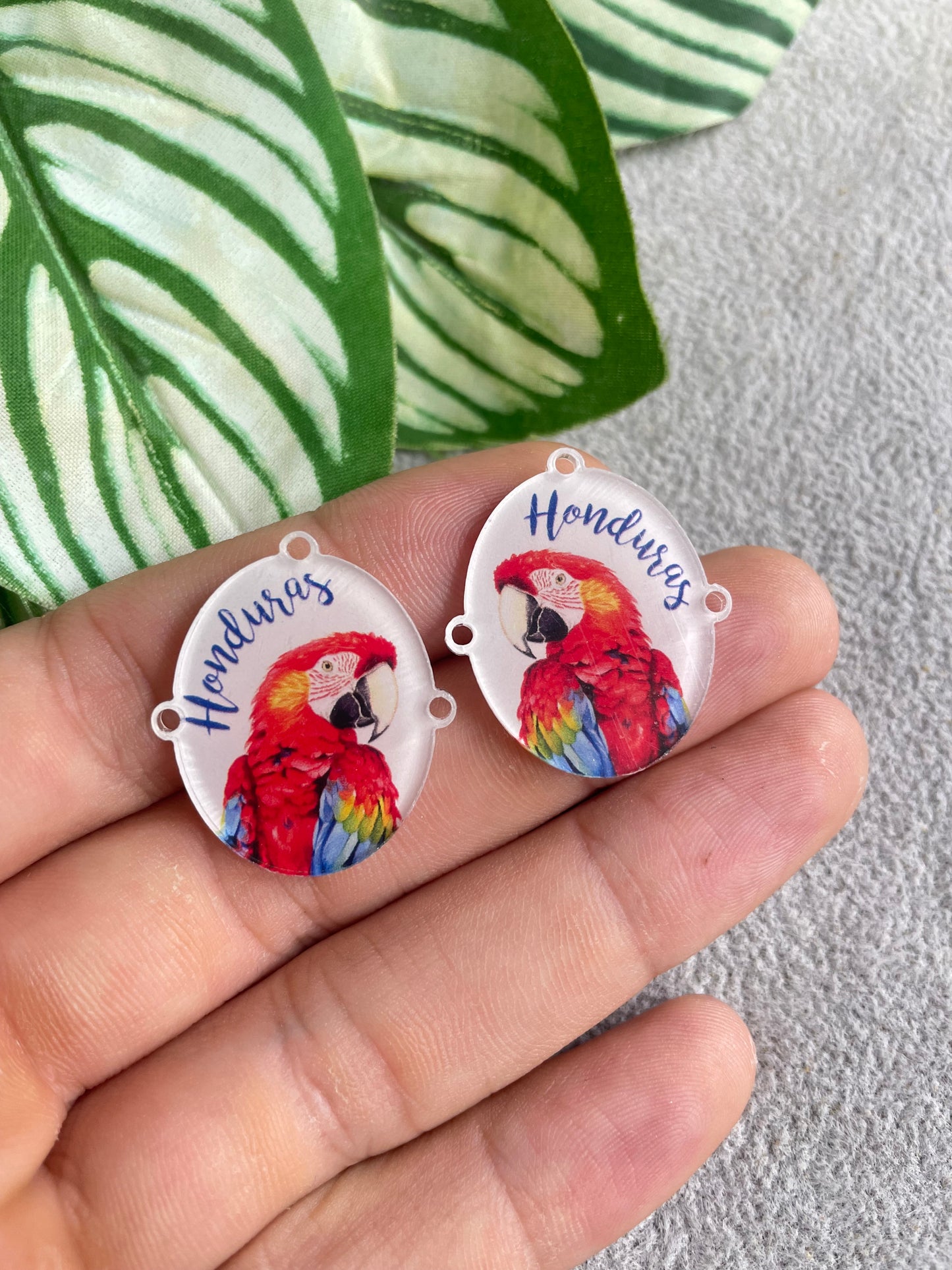 Base acrílica con imágenes de Honduras 002 (par)