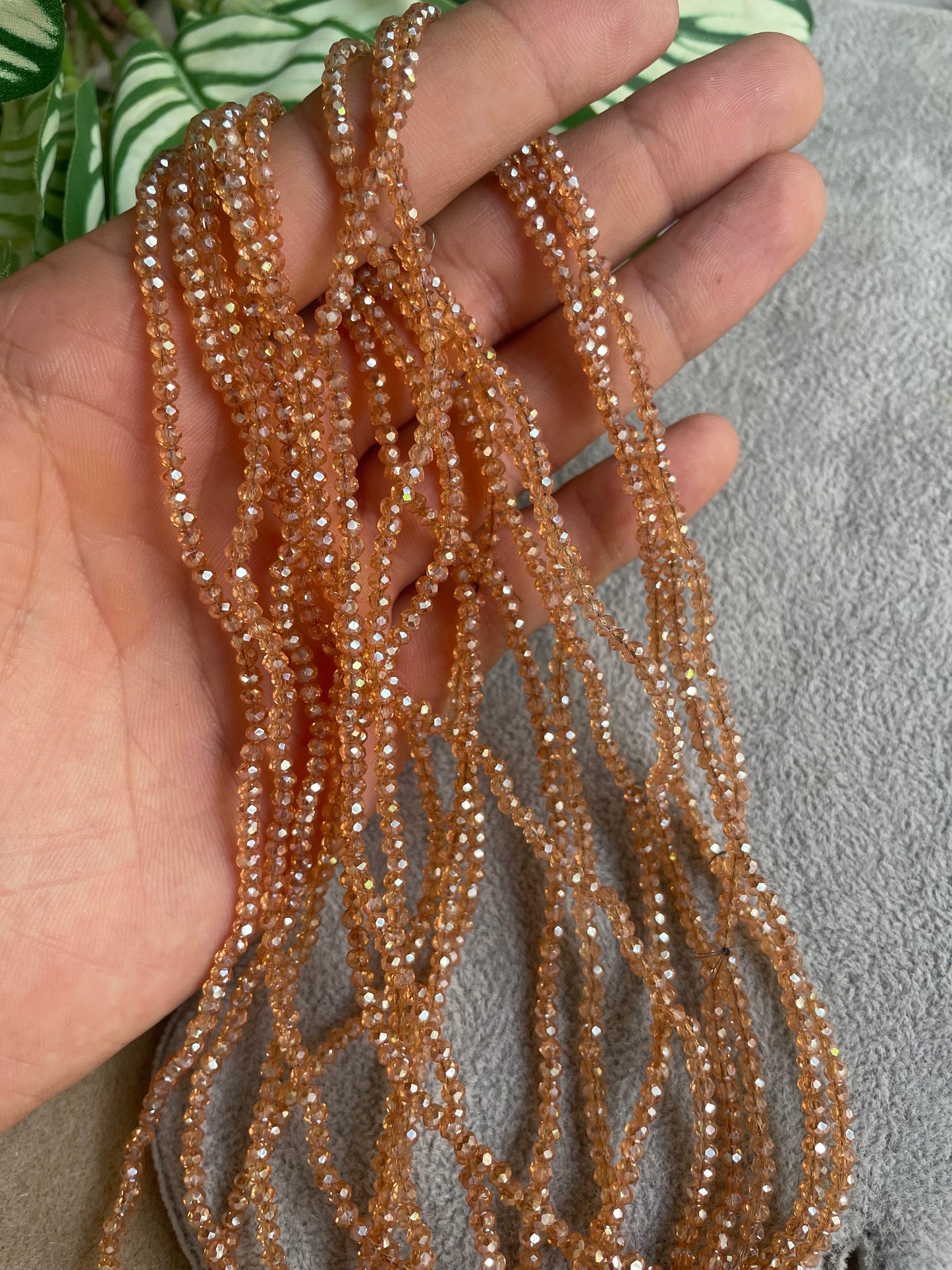 Cristal rondelle 2mm dorado #2