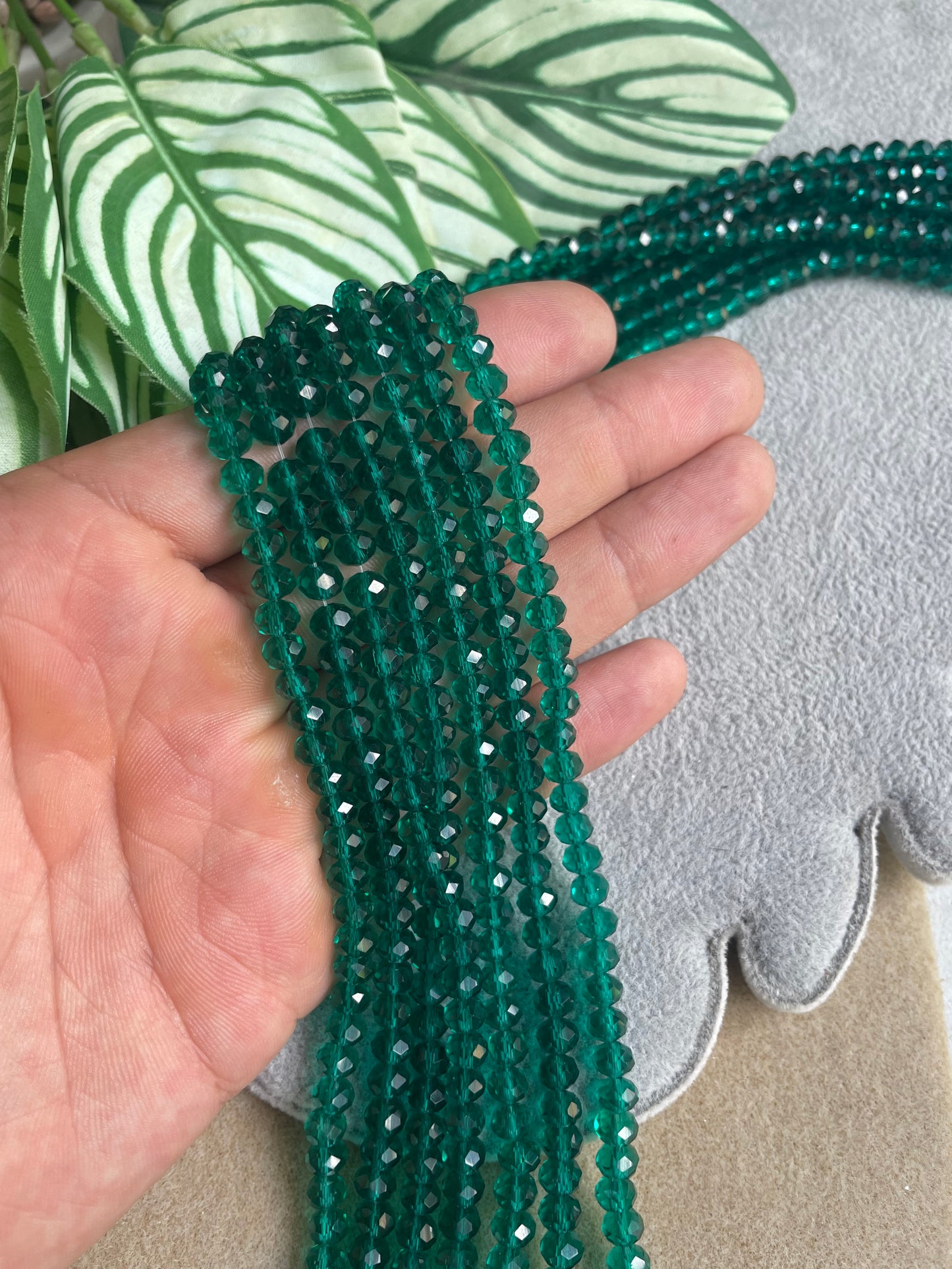 Cristal rondelle 6mm verde