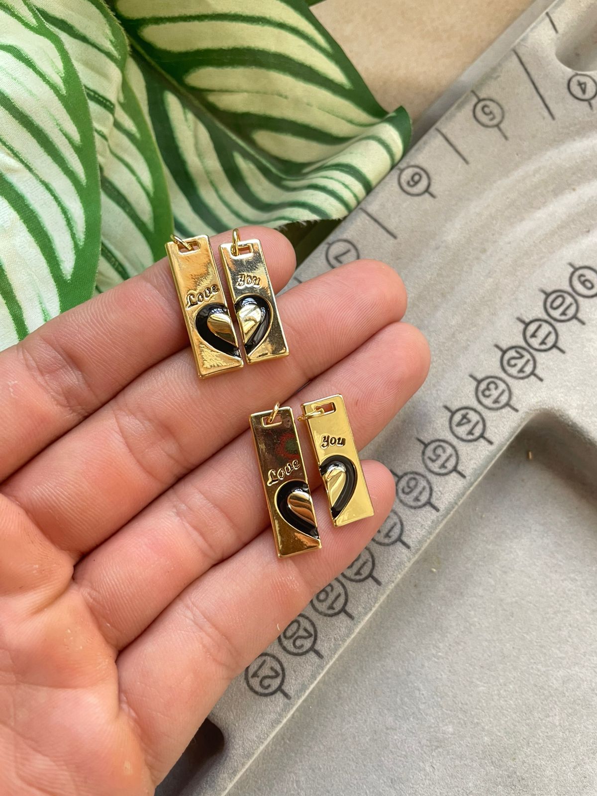 Dije para pareja "love - you" (2 dijes)