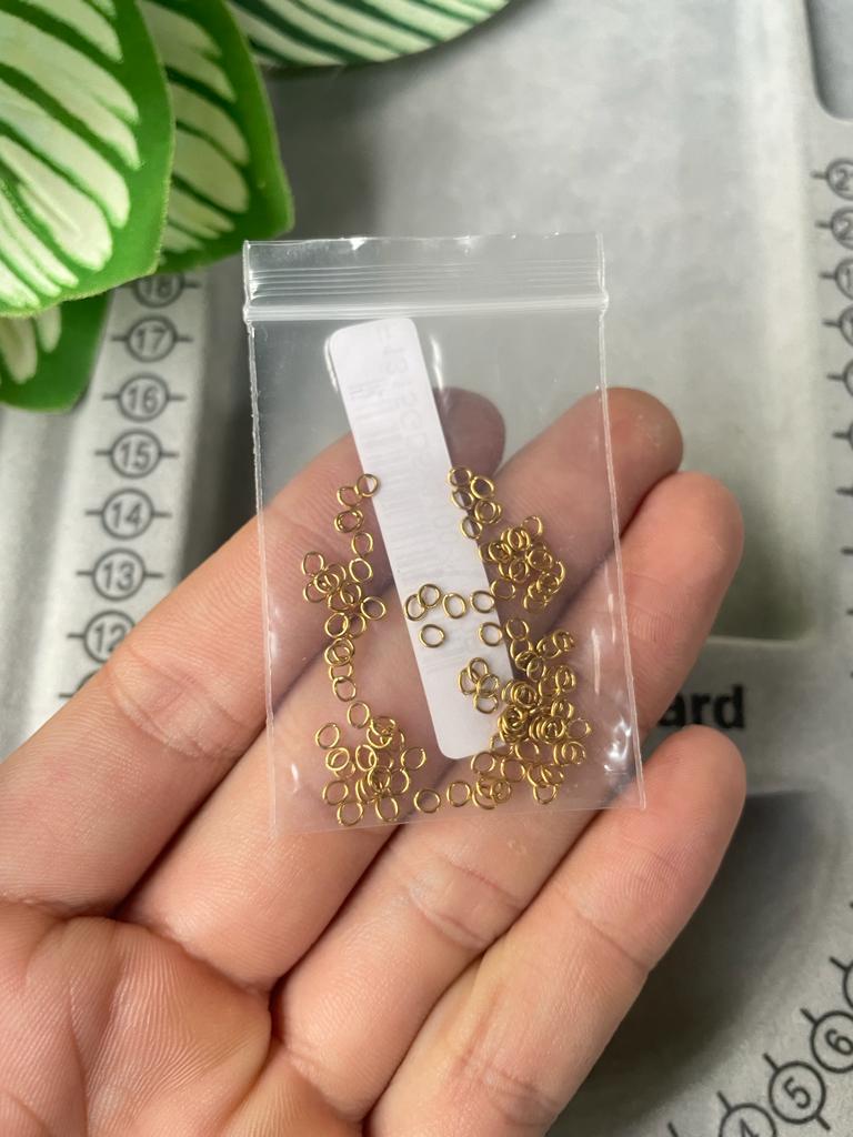 Argolla abierta de acero 0.5x3mm