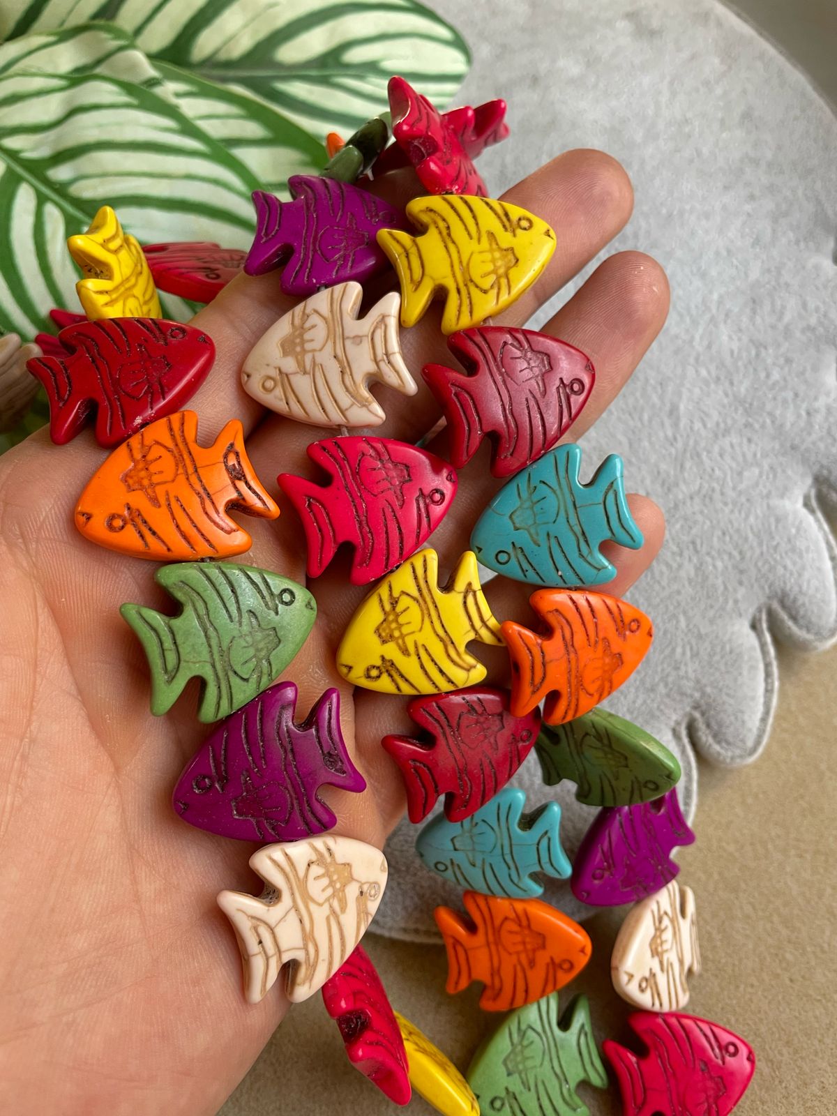 Pescados de turquesa (ristra)