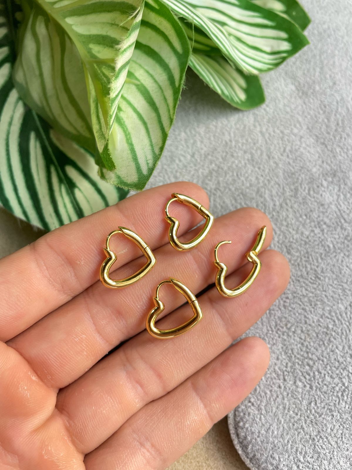 Argolla corazón 18k