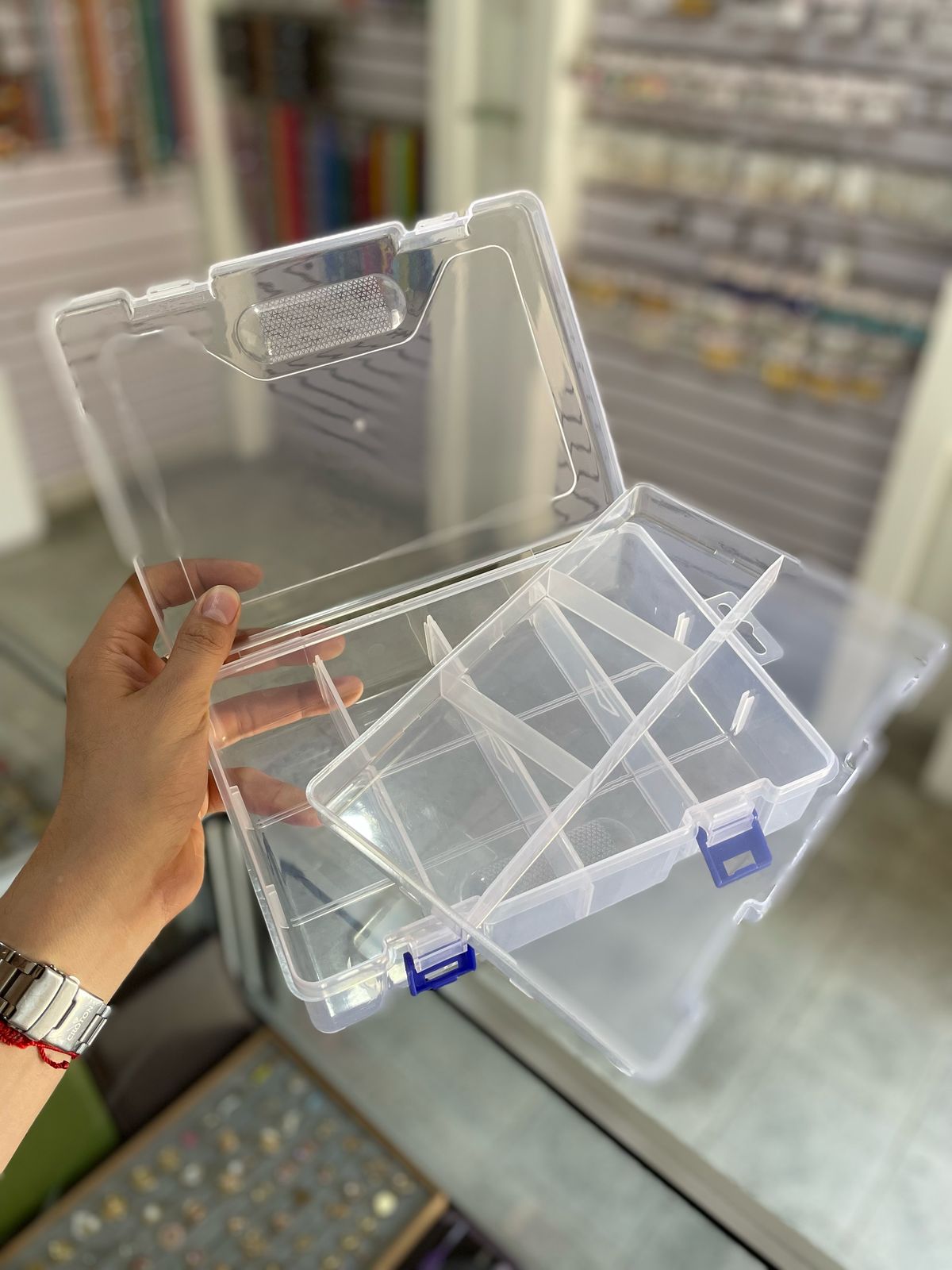 Caja Organizadora 2 niveles 8 espacios