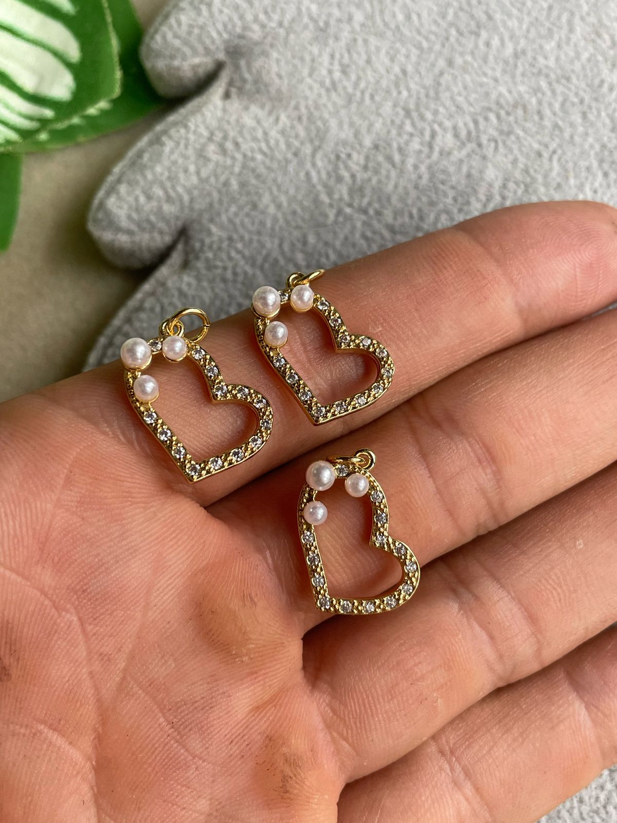 Dije de corazón con perla 03