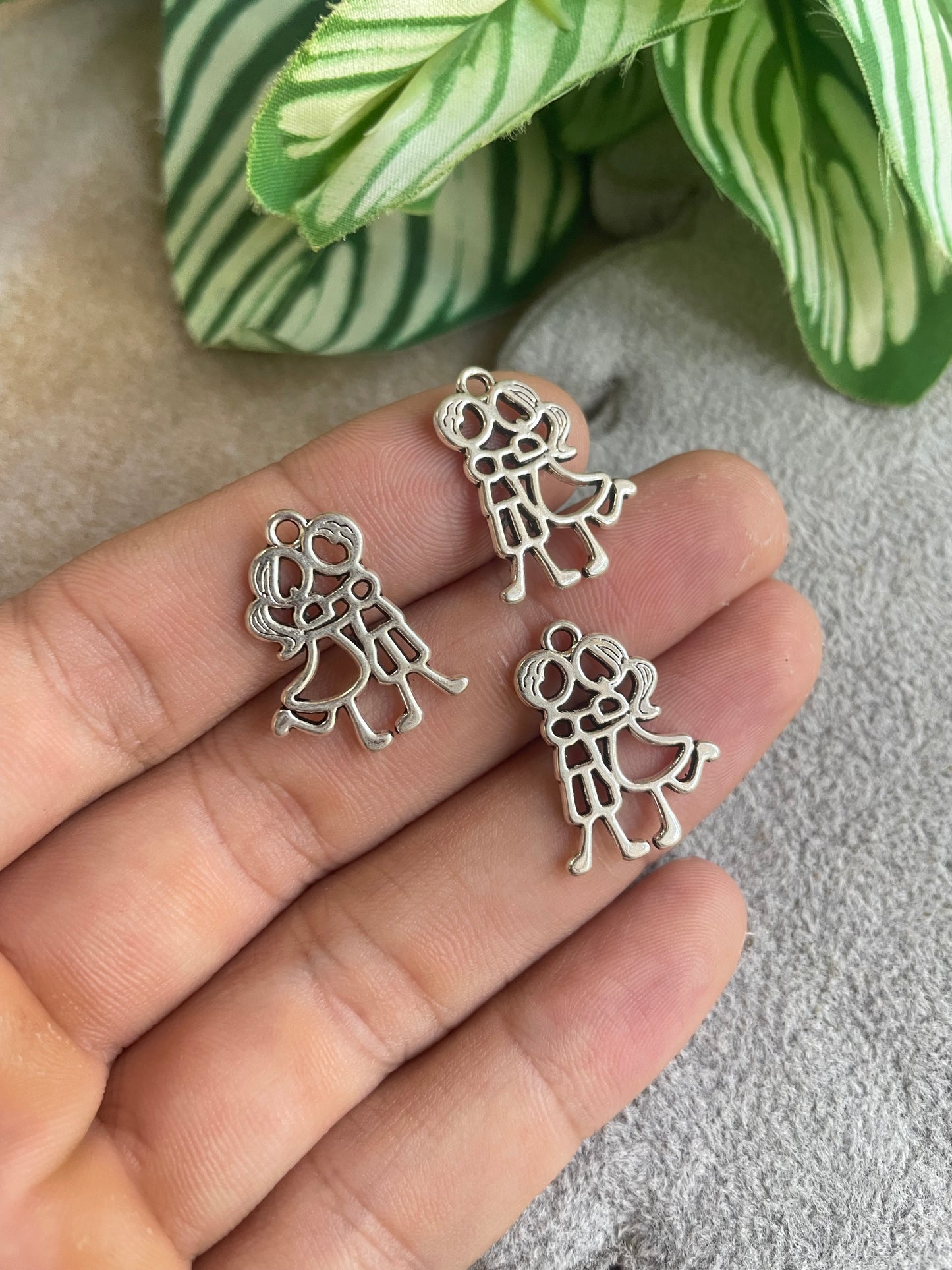 Dije de pareja de pewter