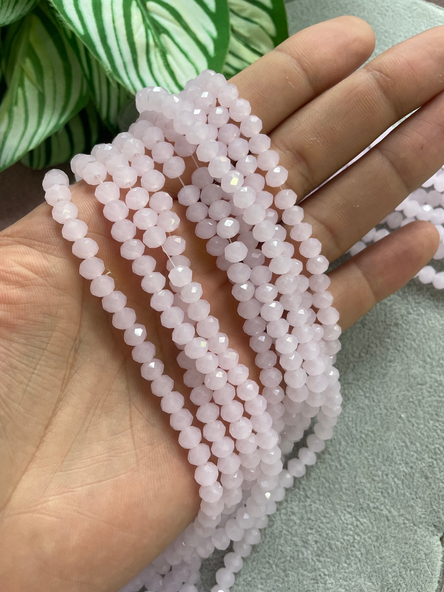 Cristal rondelle rosa viejo 6mm