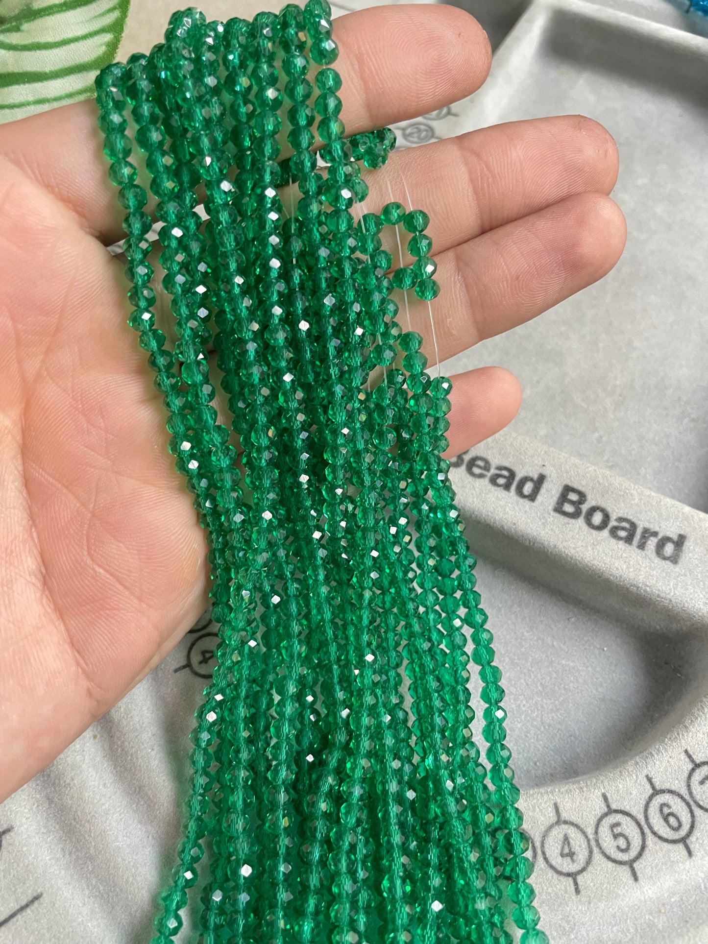 Cristal rondelle 4mm verde #2