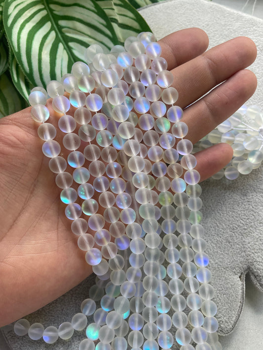 Piedra lunar transparente 8mm