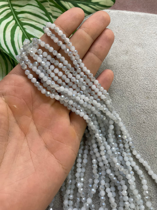 Cristal rondelle gris 4mm