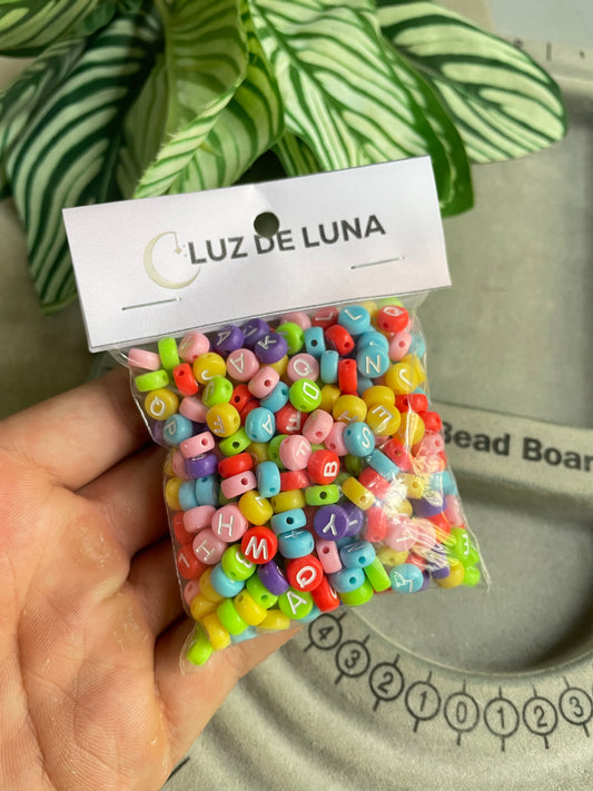 Letras acrílicas multicolor (50 gramos)