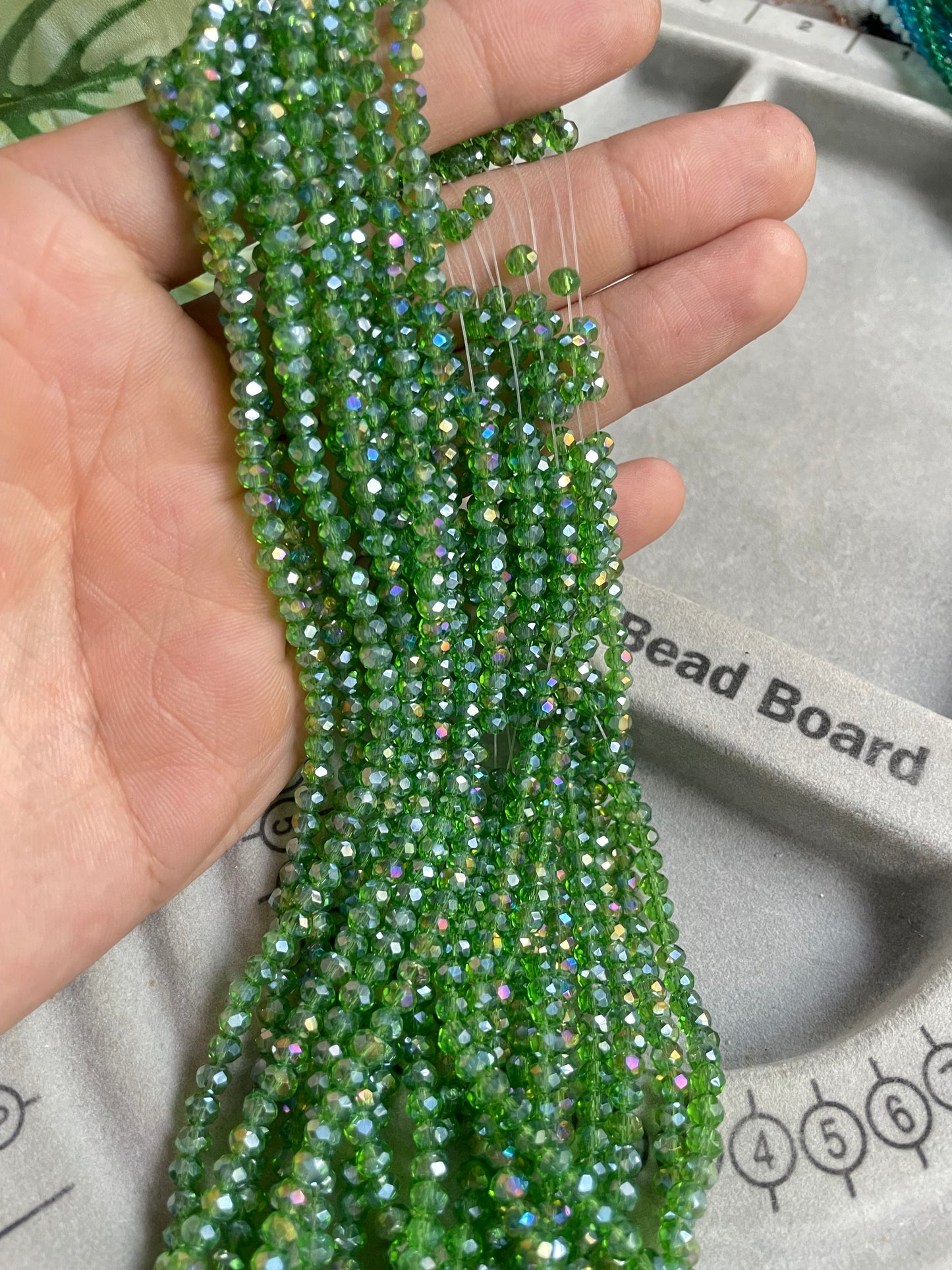 Cristal rondelle 4mm verde #3