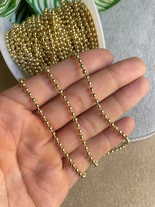 Cadena tipo militar (yarda) acero inoxidable