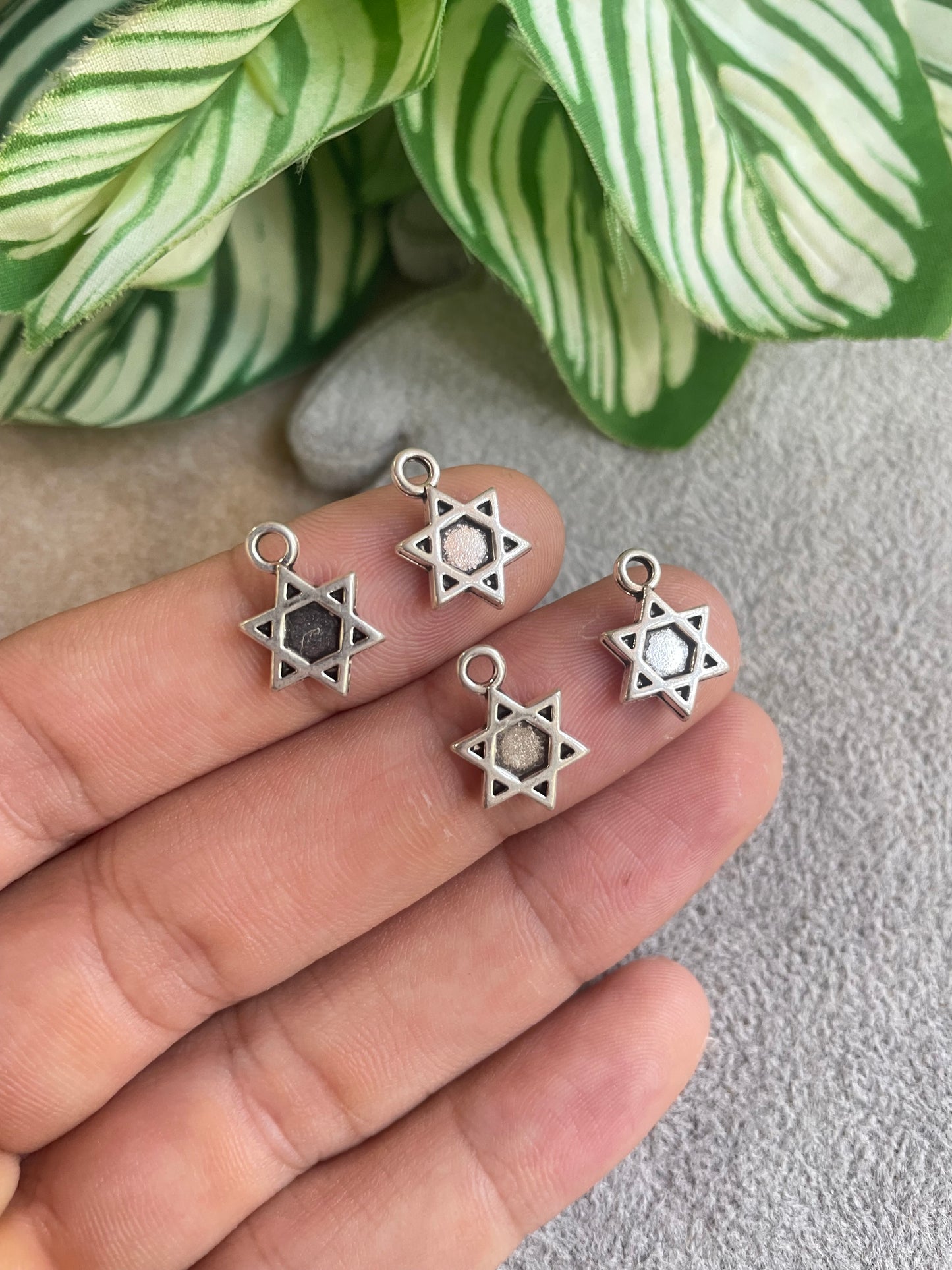 Dije de estrella de David de pewter