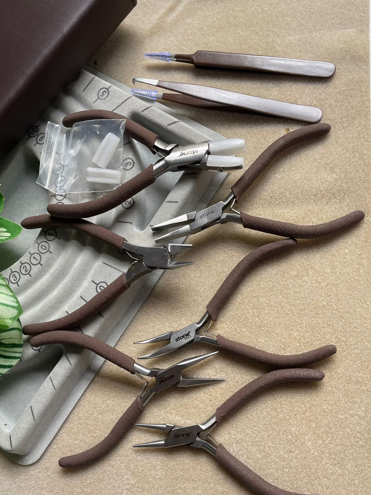 Set de herramientas en acero inoxidable chocolate