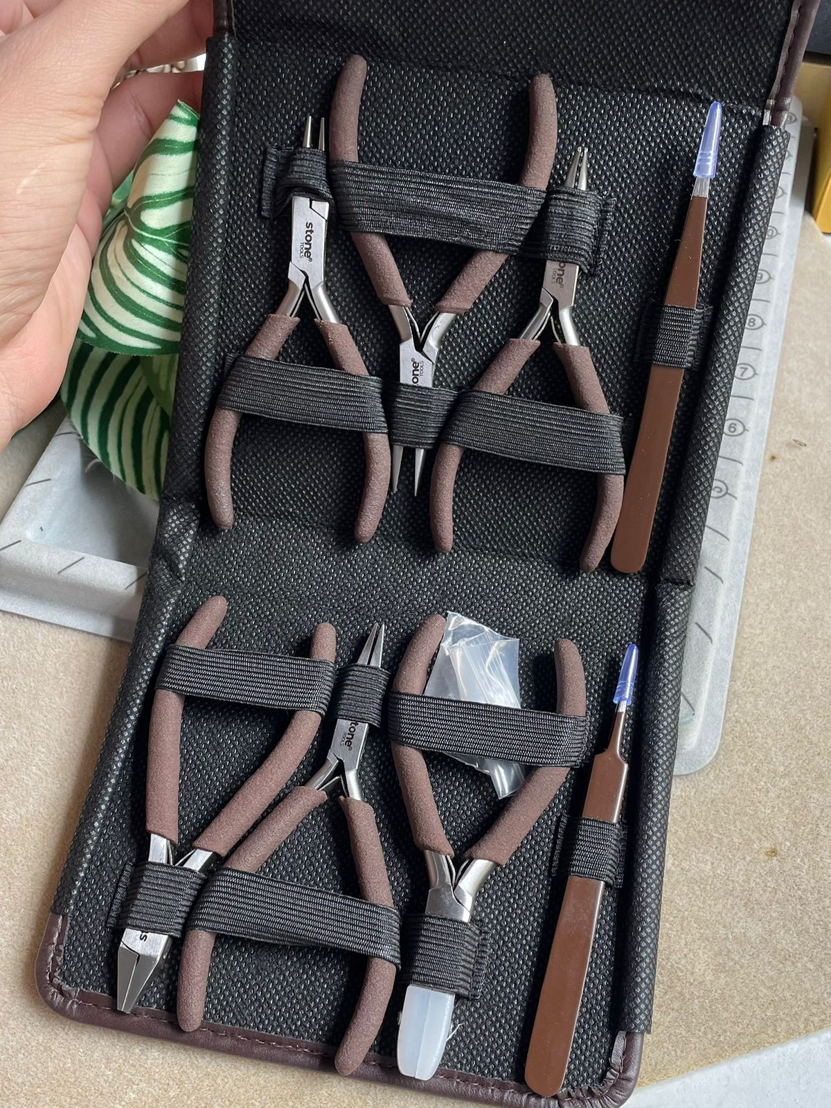 Set de herramientas en acero inoxidable chocolate