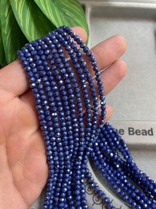 Cristal rondelle 4mm azul majorelle #2