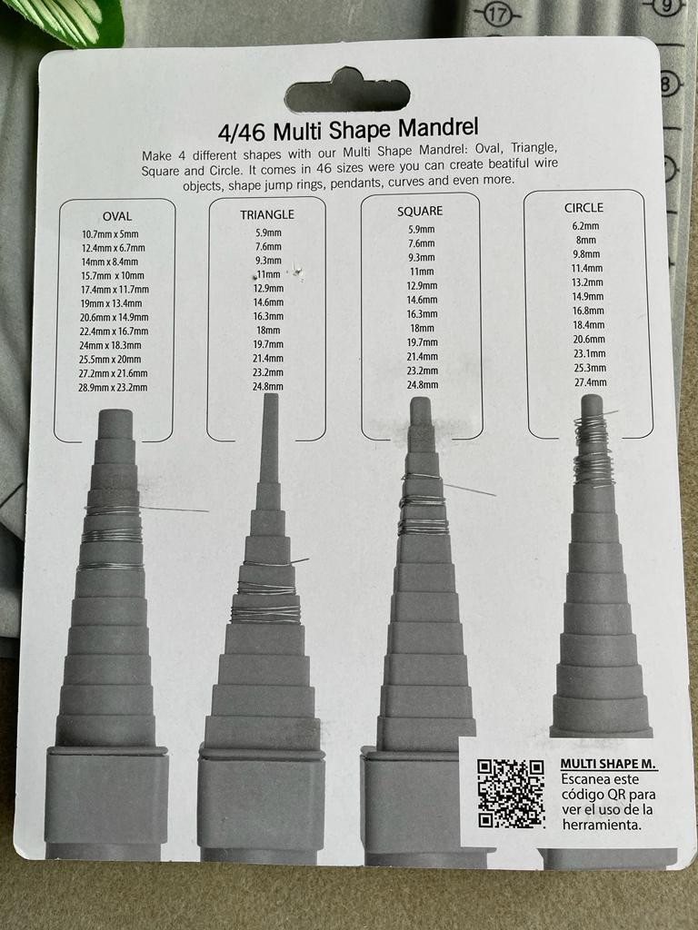 Set de mandriles de forma