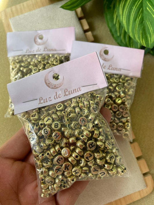 Bolsa de letras doradas 50 gramos
